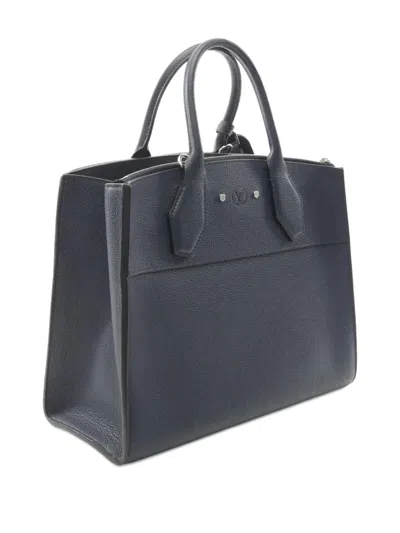 Pre-owned Louis Vuitton 2017 City Steamer Mm Satchel In Blue