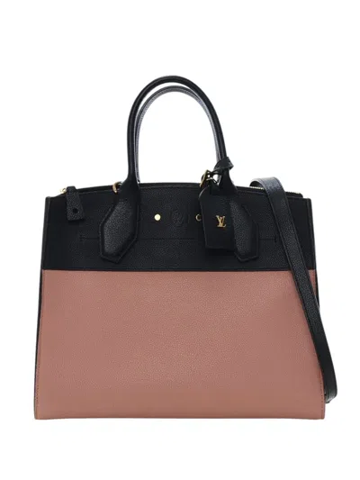 Pre-owned Louis Vuitton 2017 City Steamer Mm Satchel In Pink