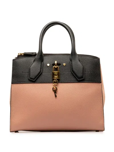 Pre-owned Louis Vuitton 2017 City Steamer Pm Satchel In Pink