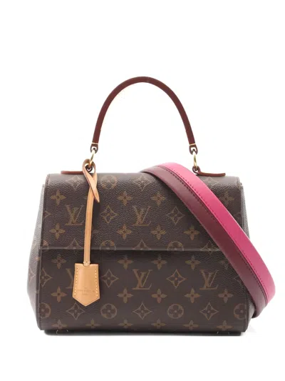 Pre-owned Louis Vuitton 2017 Cluny Bb Monogram Tote In Brown