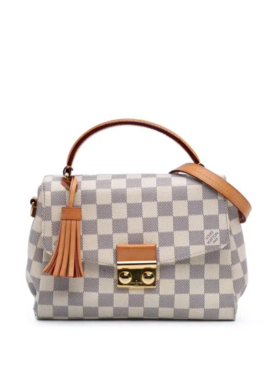 Pre-owned Louis Vuitton 2017 Damier Azur Croisette Satchel