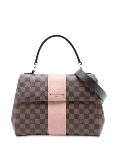 Pre-owned Louis Vuitton 2017 Damier Ebene Bond Street Satchel In Brown