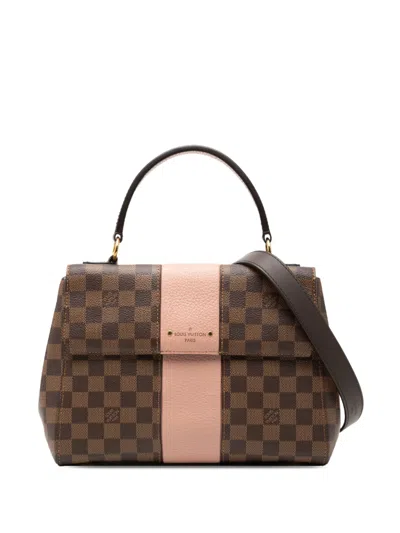 Pre-owned Louis Vuitton 2017 Damier Ebene Bond Street Satchel In Brown