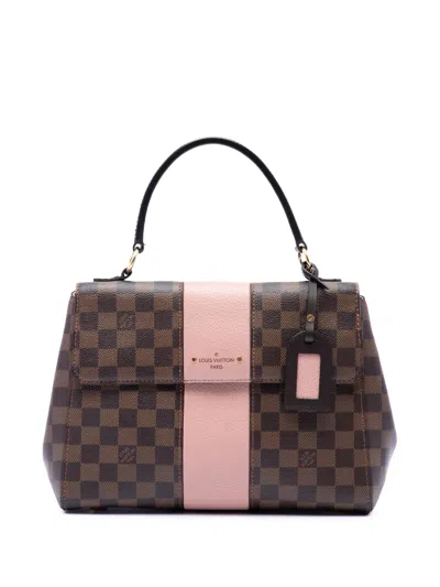 Pre-owned Louis Vuitton 2017 Damier Ebene Bond Street Satchel In Brown