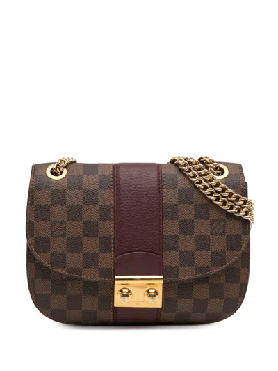 Pre-owned Louis Vuitton 2017 Damier Ebene Cuir Taurillon Wight Shoulder Bag