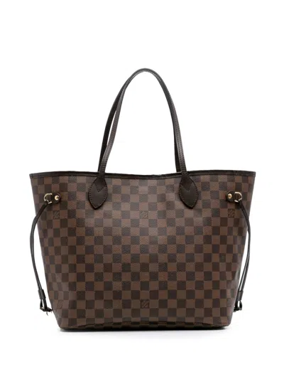 Pre-owned Louis Vuitton 2017 Damier Ebene Neverfull Mm Tote Bag