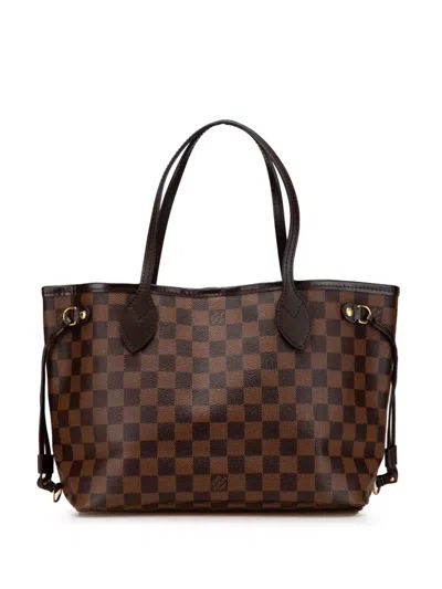 Pre-owned Louis Vuitton 2017 Damier Ebene Neverfull Pm Tote Bag