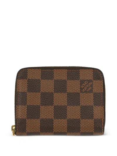 Pre-owned Louis Vuitton 2017 Damier Ebene Zippy Wallet