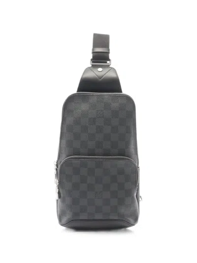 Pre-owned Louis Vuitton 2017 Damier Graphite Avenue Backpack In Grey