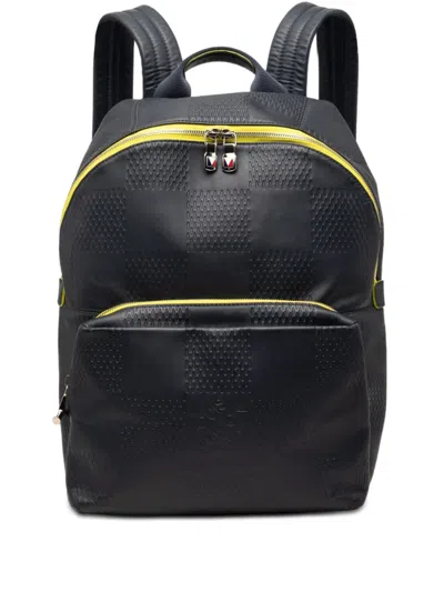 Pre-owned Louis Vuitton 2017 Damier Infini Americas Cup Apollo Backpack In Blue