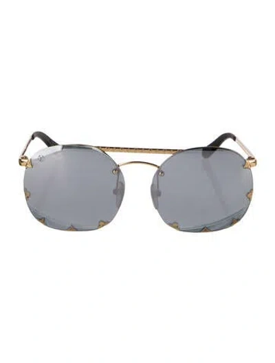 Pre-owned Louis Vuitton 2017 Diva Sunglasses In Gold