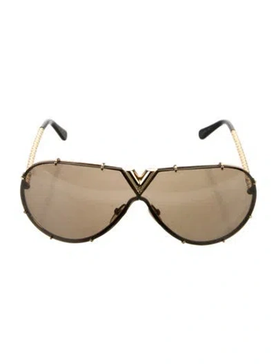 Pre-owned Louis Vuitton 2017 Drive Sunglasses In Black/gold