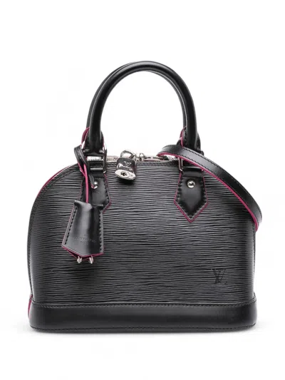Pre-owned Louis Vuitton 2017 Epi Alma Bb Satchel In Black