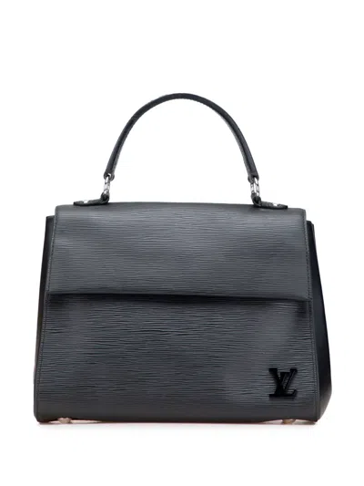 Pre-owned Louis Vuitton 2017 Epi Cluny Mm Satchel In Black