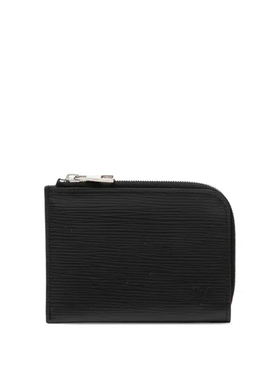 Pre-owned Louis Vuitton 2017 Epi Coin Pouch In Black