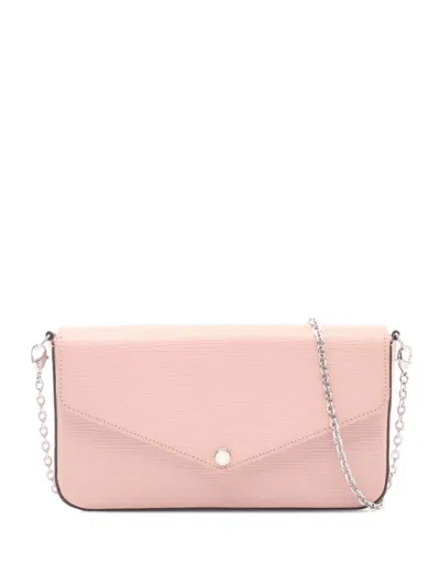 Pre-owned Louis Vuitton 2017 Epi Pochette Felicie Crossbody Bag In Pink