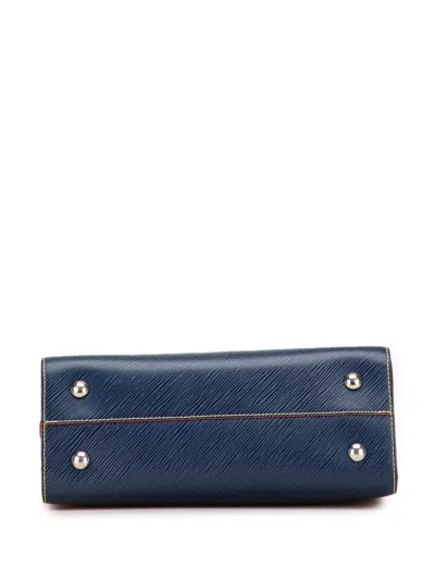 Pre-owned Louis Vuitton 2017 Epi Twist Satchel In Blue