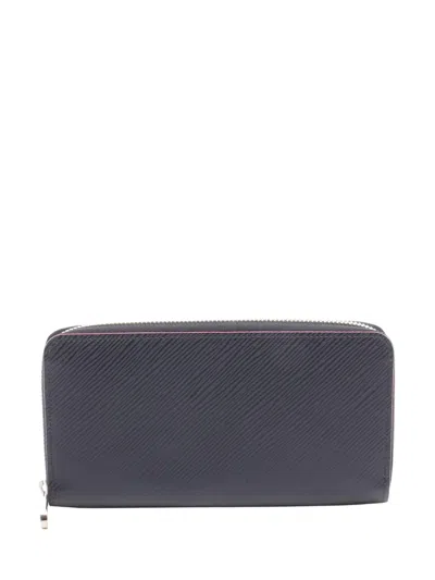 Pre-owned Louis Vuitton 2017 Epi Zippy Wallet Long Wallets In Black