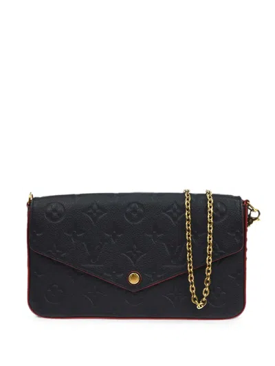 Pre-owned Louis Vuitton 2017 Félicie Pochette Shoulder Bag In Blue