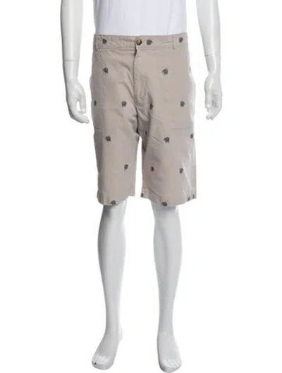 Pre-owned Louis Vuitton 2017 Flat Front Shorts In Neutral