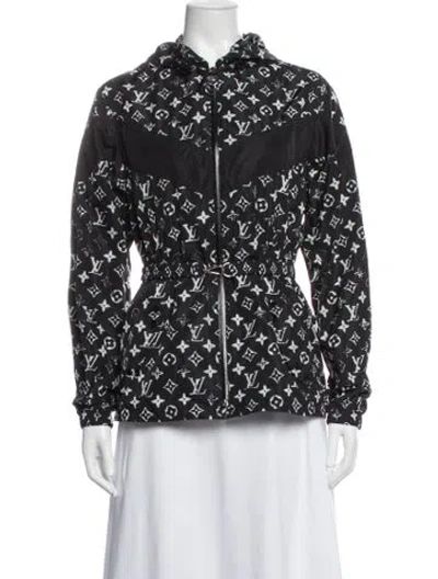 Pre-owned Louis Vuitton 2017 Graphic Print Jacket In Black