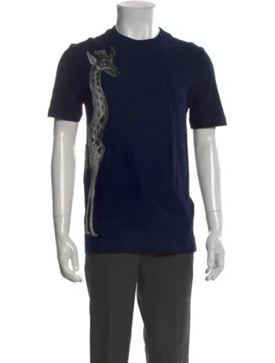 Pre-owned Louis Vuitton 2017 Graphic Print T-shirt In Blue