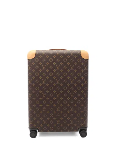 Pre-owned Louis Vuitton 2017 Horizon 55 Monogram Suitcase In Brown