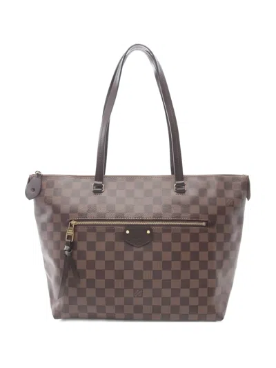 Pre-owned Louis Vuitton 2017 Jena Mm Damier Shoulder Bag In Brown