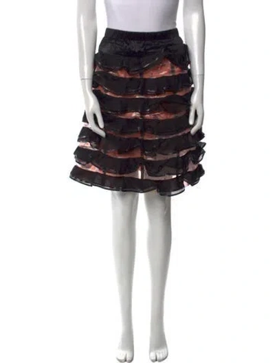 Pre-owned Louis Vuitton 2017 Knee-length Skirt In Black