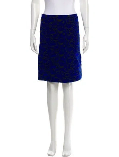Pre-owned Louis Vuitton 2017 Knee-length Skirt In Blue