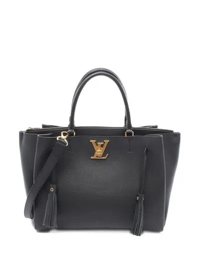 Pre-owned Louis Vuitton 2017 Lockme Two-way Handbag In Black