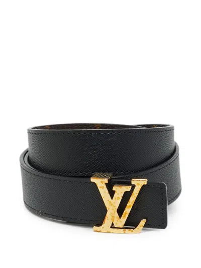 Pre-owned Louis Vuitton 2017 Lv Initiales Reversible Belt In Brown