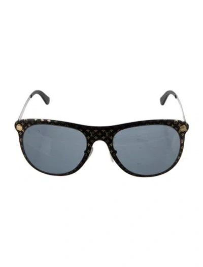 Pre-owned Louis Vuitton 2017 Lv Monogram Sunglasses In Black