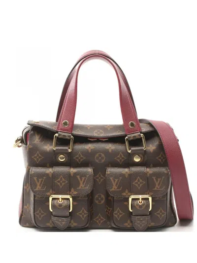 Pre-owned Louis Vuitton 2017 Manhattan Handbag In 褐色