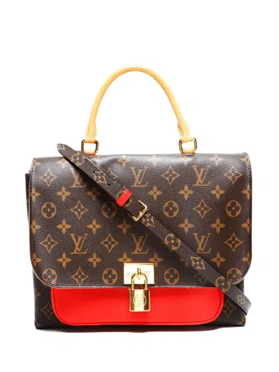 Pre-owned Louis Vuitton 2017 Marignan Monogram Shoulder Bag In Brown