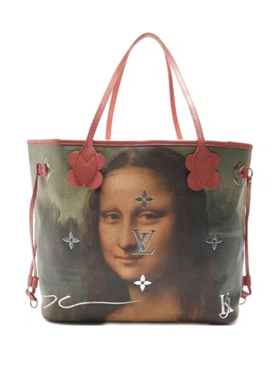 Pre-owned Louis Vuitton 2017 Masters Collection Da Vinci Neverfull Mm Tote Bag In Brown