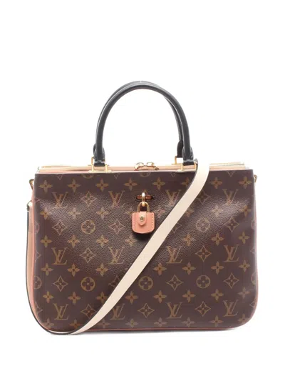 Pre-owned Louis Vuitton 2017 Millefeuille Monogram Tote Bag In Brown