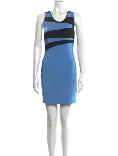 Pre-owned Louis Vuitton 2017 Mini Dress In Blue