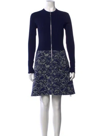 Pre-owned Louis Vuitton 2017 Mini Dress In Blue