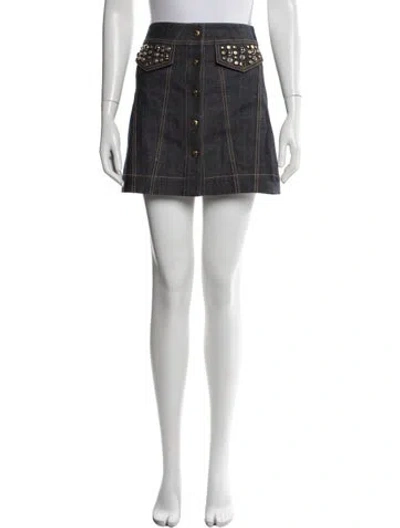 Pre-owned Louis Vuitton 2017 Mini Skirt In Black