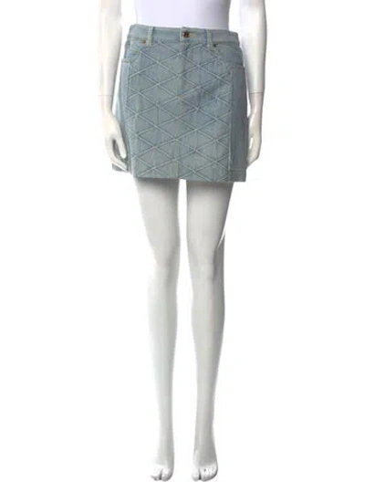 Pre-owned Louis Vuitton 2017 Mini Skirt In Blue