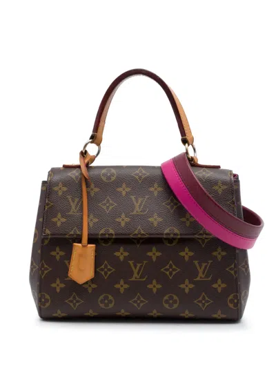 Pre-owned Louis Vuitton 2017 Monogram Cluny Bb Satchel In Brown