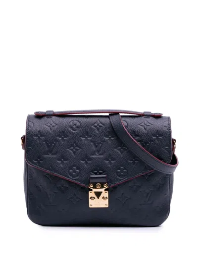 Pre-owned Louis Vuitton 2017 Monogram Empreinte Pochette Metis Satchel
