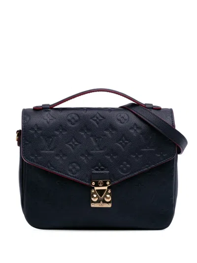 Pre-owned Louis Vuitton 2017 Monogram Empreinte Pochette Metis Satchel