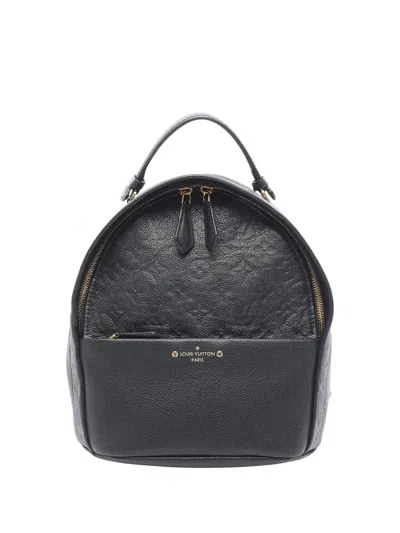 Pre-owned Louis Vuitton 2017 Monogram Empreinte Sorbonne Backpack In Black