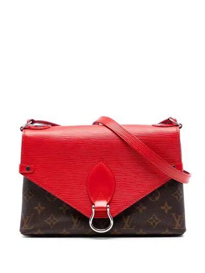 Pre-owned Louis Vuitton 2017 Monogram Epi Saint Michel Crossbody Bag In Brown