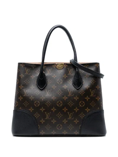Pre-owned Louis Vuitton 2017 Monogram Flandrin Satchel In Black