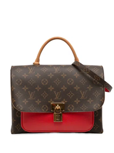 Pre-owned Louis Vuitton 2017 Monogram Marignan Satchel In Brown
