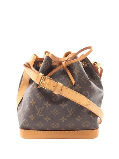 Pre-owned Louis Vuitton 2017 Monogram Noe Bb Bucket Bag In Brown