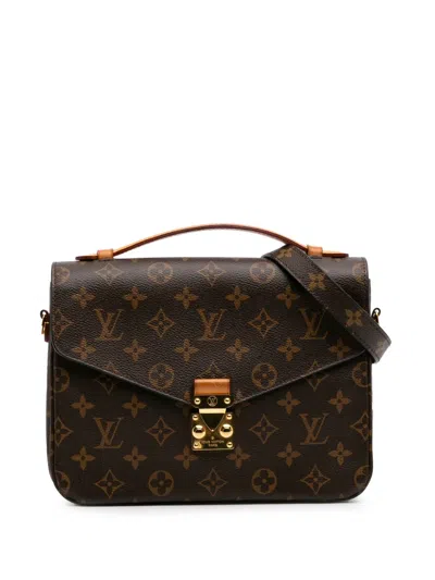 Pre-owned Louis Vuitton 2017 Monogram Pochette Metis Satchel